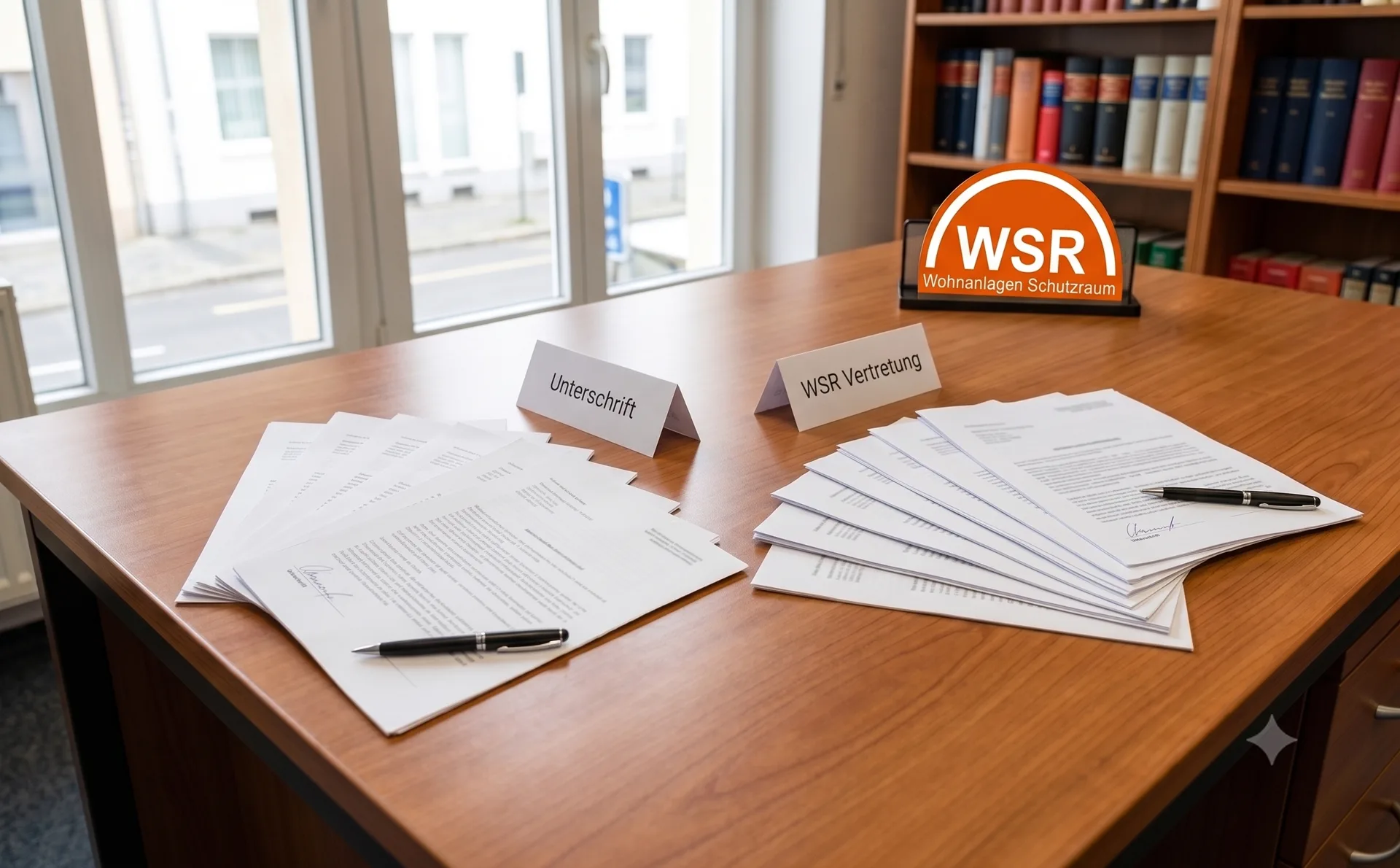 Unterzeichnung rechtlicher Vertragsunterlagen für die WSR-Umsetzung